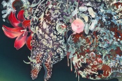 虚洞（2016）520×365mm cotton, reactive dye