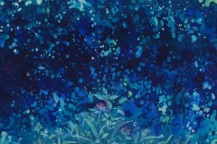 Nightly(2018)318×410mm silk, acid dye