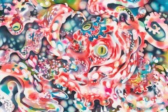 Octpas(2016)220×273mm silk, acid dye