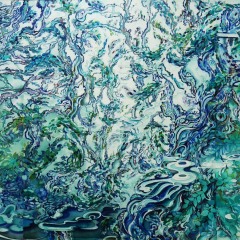 パレイドリアの森（2015）2150×3600mm cotton, reactive dye