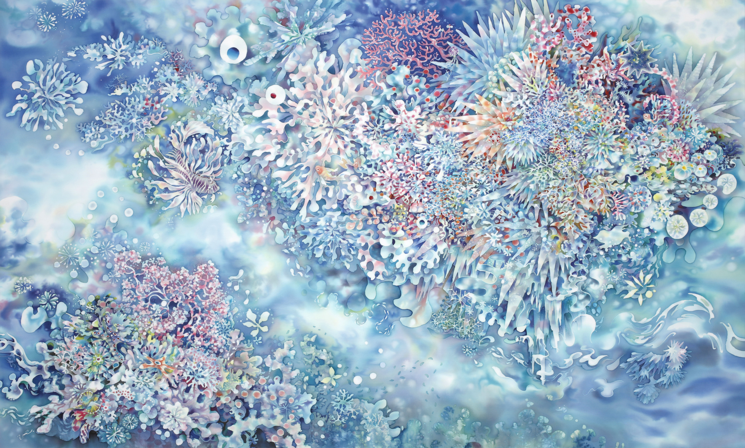 Planimal Murmurs(2025) 970×1620mm Cotton, Reactive Dye