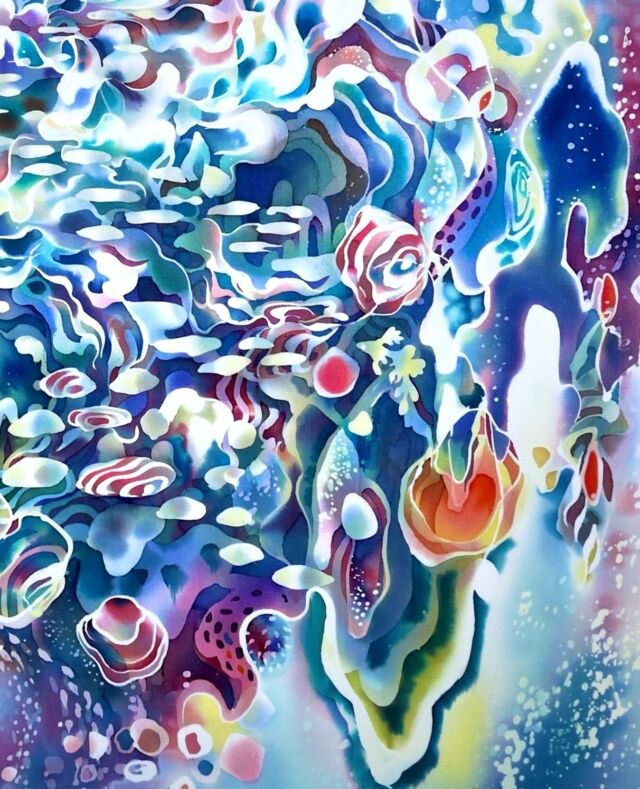 個展のお知らせ 梅田綾香 染色絵画展 -花隠れ- | umeda ayaka